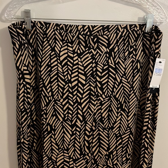 AB Studio pull on black patterned pants - Picture 4 of 7